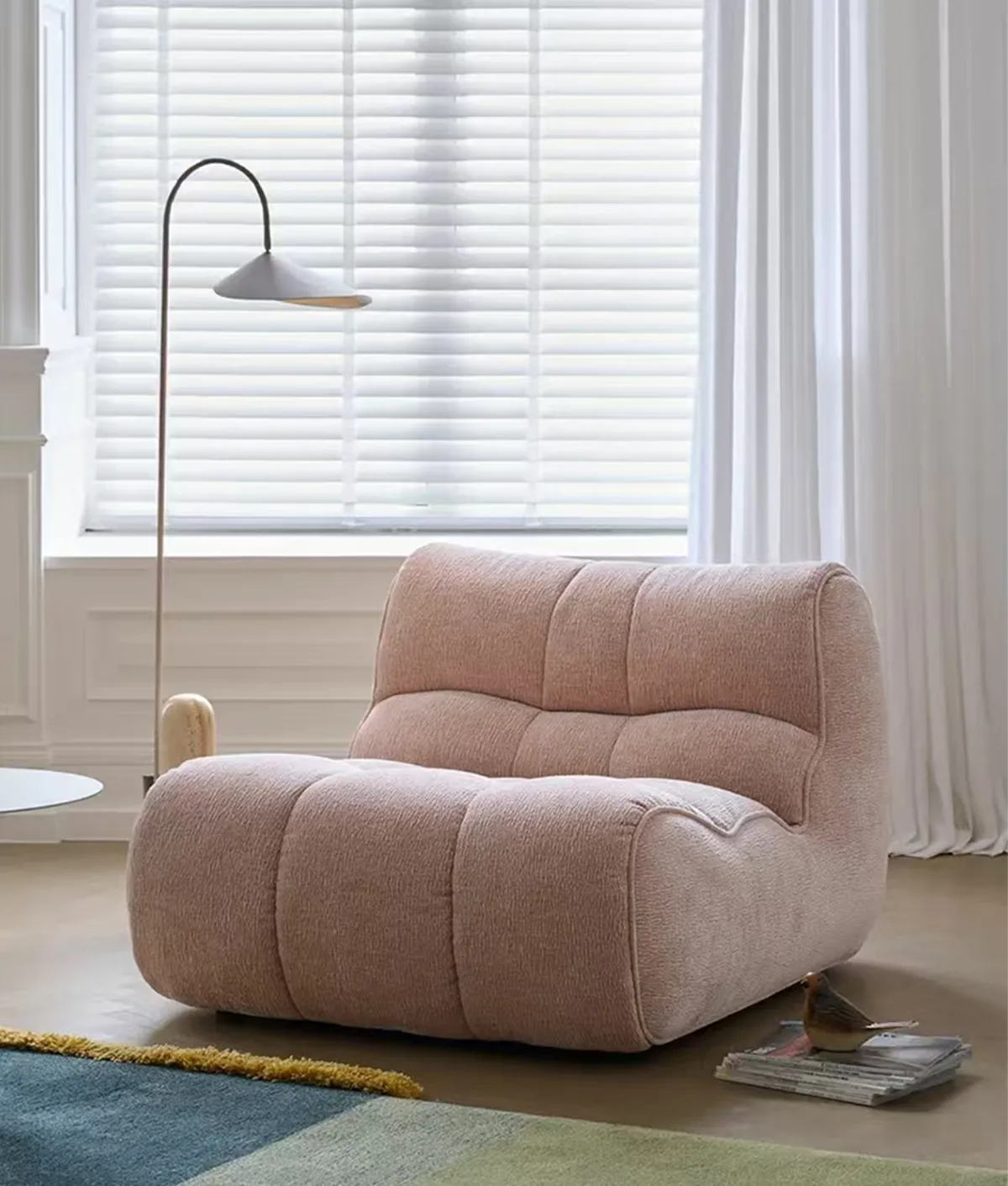 vintage upholstered lounge chair